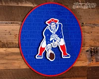 Hex Head New England Patriots 15" Round Sign