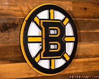 Hex Head Boston Bruins 13" Gift Sign