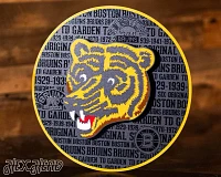 Hex Head Boston Bruins 15" Round Sign
