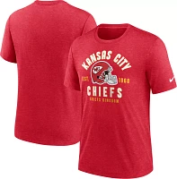 Nike Men's Kansas City Chiefs Blitz Stacked Red T-Shirt