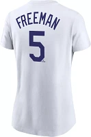 Nike Women's Los Angeles Dodgers Freddie Freeman #5 White T-Shirt