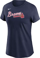 Nike Women's Atlanta Braves Ronald Acuña Jr. #13 Navy T-Shirt