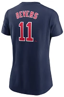 Nike Women's Boston Red Sox Rafael Devers #11 Navy Home T-Shirt