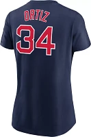 Nike Women's Boston Red Sox David Ortiz #34 Navy T-Shirt