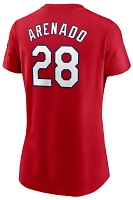 Nike Women's St. Louis Cardinals Nolan Arenado #28 Red Home T-Shirt