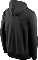 Nike Men's Carolina Panthers Therma-FIT Wordmark Black Hoodie