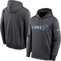 Nike Men's Detroit Lions Split Name Anthracite Hoodie