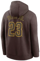 Nike Men's San Diego Padres Fernando Tatís Jr. #23 Brown Pullover Hoodie