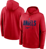 Nike Men's Los Angeles Angels Red Slack Club Fleece Hoodie