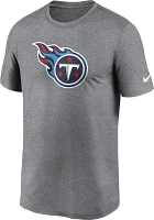 Nike Men's Tennessee Titans Legend Logo Heather Grey T-Shirt