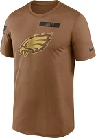 Nike Men's Philadelphia Eagles 2023 Salute to Service Brown Legend T-Shirt