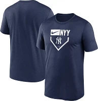 Nike Men's New York Yankees Navy Plate Legend T-Shirt