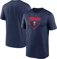 Nike Men's Minnesota Twins Navy Plate Legend T-Shirt