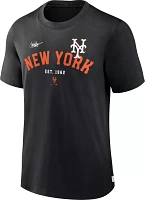 Nike Men's New York Mets Black Cooperstown Rewind T-Shirt