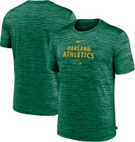 Nike Men's Oakland Athletics Green Authentic Collection Velocity T-Shirt