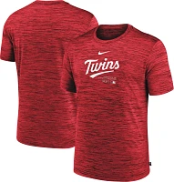 Nike Men's Minnesota Twins Red Authentic Collection Velocity T-Shirt