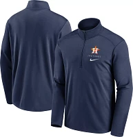 Nike Men's Houston Astros Navy Logo Pacer Quarter-Zip Pullover