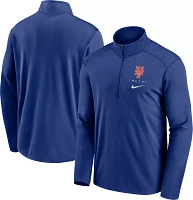 Nike Men's New York Mets Blue Logo Pacer Quarter-Zip Pullover