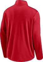 Nike Men's Cincinnati Reds Red Logo Pacer Quarter-Zip Pullover