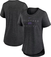 Nike Women's Colorado Rockies Black Knockout T-Shirt