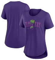 Nike Women's Tampa Bay Rays Purple Cooperstown Arch T-Shirt