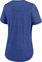 Nike Women's Chicago Cubs Blue Cooperstown Rewind T-Shirt