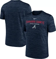 Nike Men's Atlanta Braves Navy Spring Training Authentic Collection Velocity T-Shirt