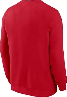 Nike Men's Cincinnati Reds Red Fleece Crew Neck Sweatshirt