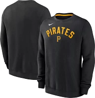 Nike Men's Pittsburgh Pirates Black Fleece Crew Neck Sweatshirt