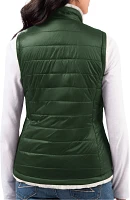 G-III for Her Women's Green Bay Packers Tailgate Reversible Green Vest