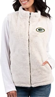 G-III for Her Women's Green Bay Packers Tailgate Reversible Green Vest