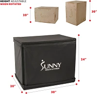 Sunny Health & Fitness Wood Plyo Box with Cover