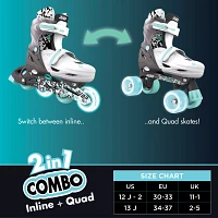 Yvolution Kids' Combo 2-in-1 Skates