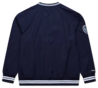 Mitchell & Ness Adult Sporting Kansas City 2024 Navy Nylon Pullover Jacket