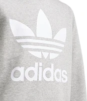 adidas Originals Girls' Adicolor Classic Crewneck Pullover Sweatshirt