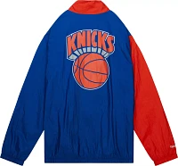 Mitchell and Ness Men's New York Knicks White Arch Windbreaker