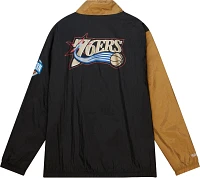 Mitchell and Ness Men's Philadelphia 76ers White Arch Windbreaker