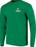 Image One Men's Oregon Ducks Green Stripe Sky Long Sleeve T-Shirt