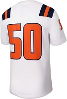 Nike Men's Illinois Fighting Illini #50 White Replica Away Football Jersey