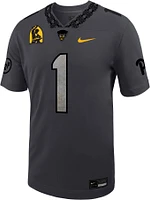 Nike Men's Pitt Panthers #1 Steel Grey Alternate Dri-FIT Game Football Jersey