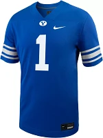 Nike Men's BYU Cougars #1 Royal Untouchable Game Football Jersey