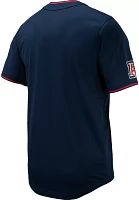 Nike Men's Arizona Wildcats Navy Full Button Replica Baseball Jersey