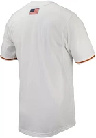 Nike Men's Texas Longhorns White Full Button Replica Baseball Jersey