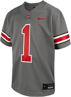 Nike Youth Ohio State Buckeyes #1 Grey Replica Football Jersey