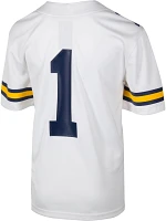 Jordan Youth Michigan Wolverines #1 White Untouchable Game Football Jersey