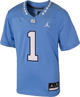 Jordan Youth North Carolina Tar Heels #1 Blue Game Football Jersey