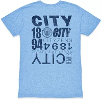 1863 FC Manchester City 2023 Vintage Light Blue T-Shirt