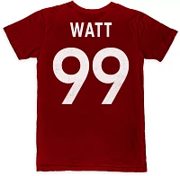 1863 FC Adult Burnley J.J. Watt #99 Logo Maroon T-Shirt