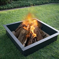 Blue Sky Outdoor Living Heavy Gauge 36" Square Porcelain-Coated High Fire Ring