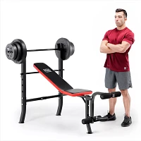 Marcy Pro Standard Bench With 100 lb. Weight Set